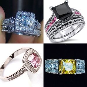 Bundle/lot of Sz 9 Semi Precious Rings
